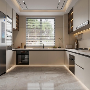 现代厨房3D模型下载